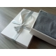 Darčeková krabička s vekom 200x125x50/40 mm, biela