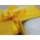 Darčeková krabička s vekom 200x125x50/40 mm, žltá