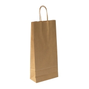 Papierová taška s krúteným uchom 180x80x390 mm, hnedá Papierová taška s krúteným uchom 180x80x390 mm, hnedá